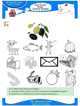 Çocuklar İçin Z Sesi Çalışma Sayfaları 